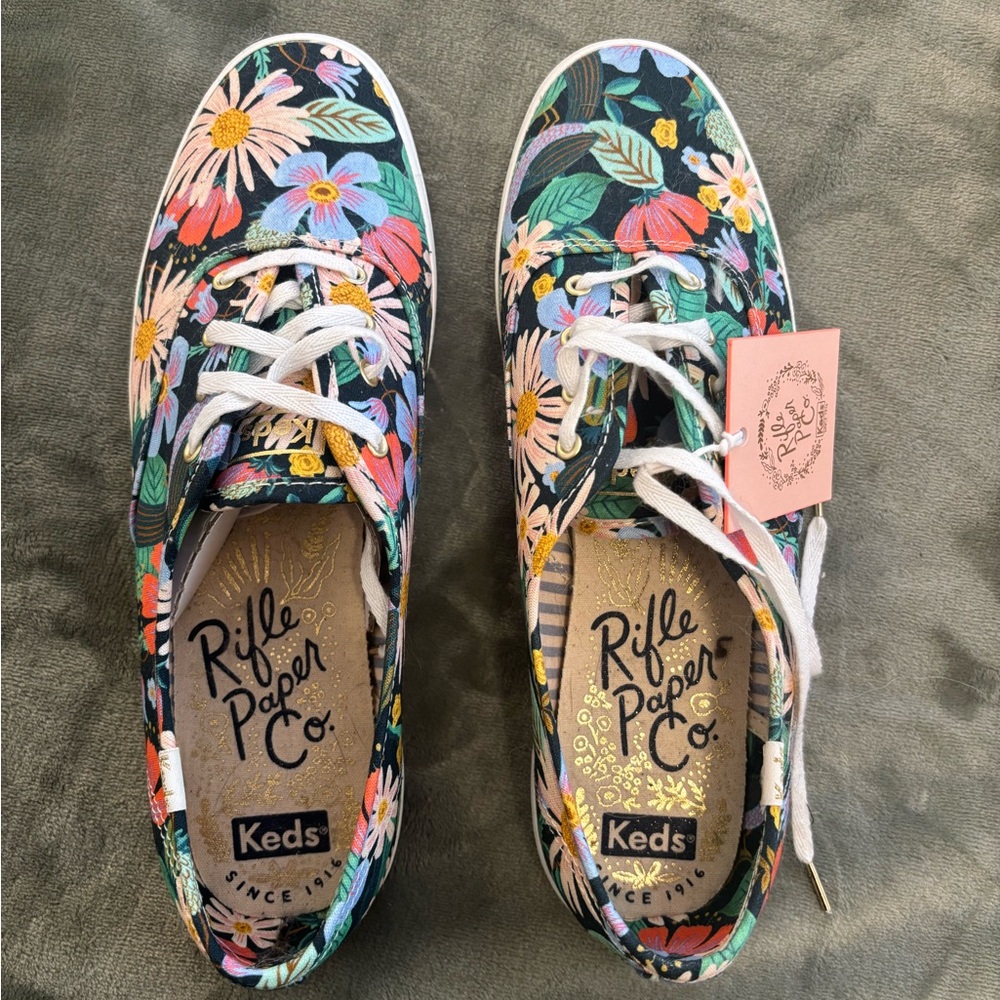 Rifle Paper Co. Keds Women’s Floral Sneakers NWT Size 9 1/2